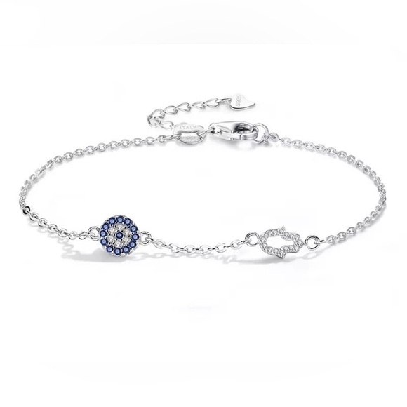 Unbranded Jewelry - Evil Eye 925 Sterling Silver Bracelet Dainty Pendant Gift Anniversary Birthday